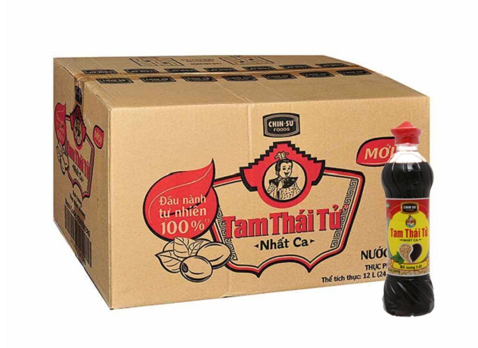 Nước tương Tam Thái Tử Nhất Ca  500ml Thùng 24 chai